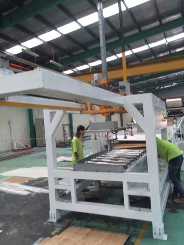 SPC flooring extrusion line running successfully at Malaysia
